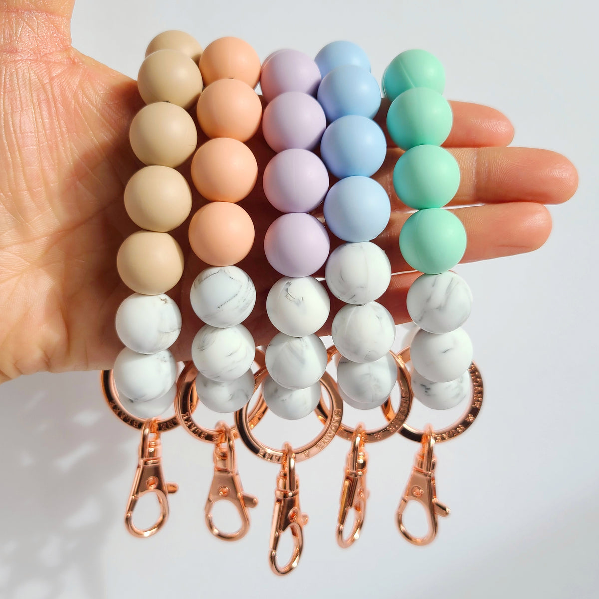 Circle on sale bracelet keychain