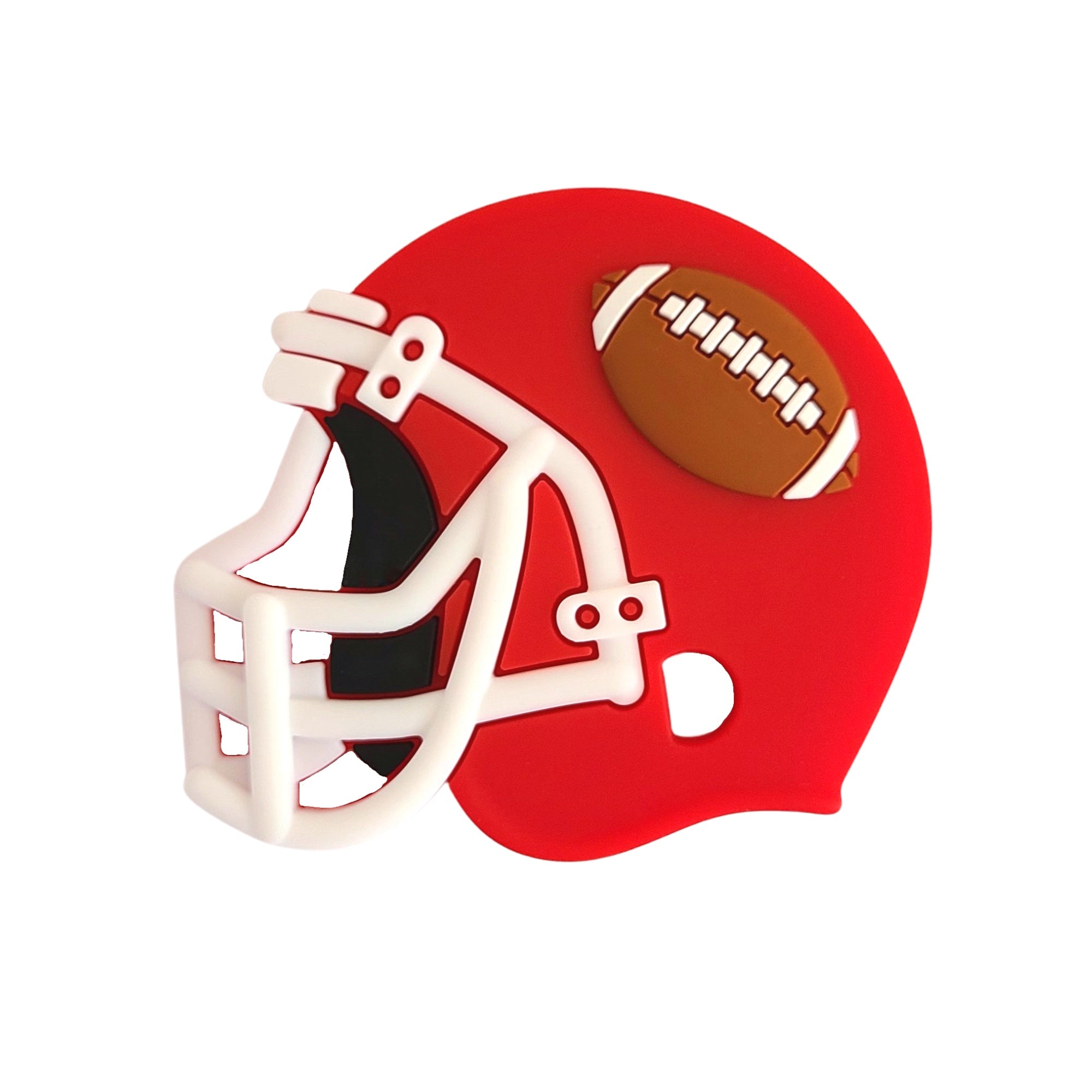 cookie ball football helmets FOOTBALL HELMET Silicone Teether | Sloane & Blake Inc
