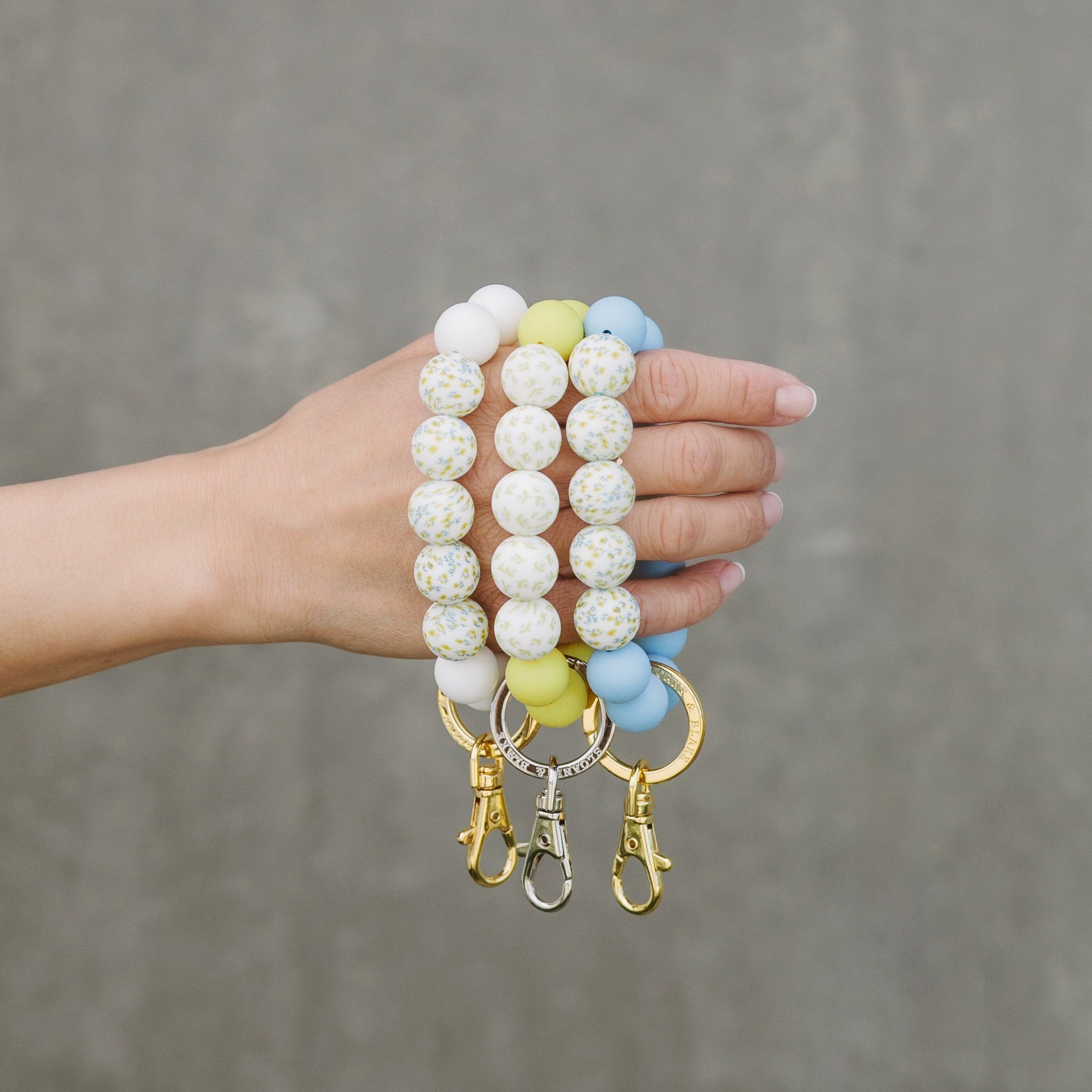 FLORAL Bracelet Key Ring Sloane Blake Sloane Blake